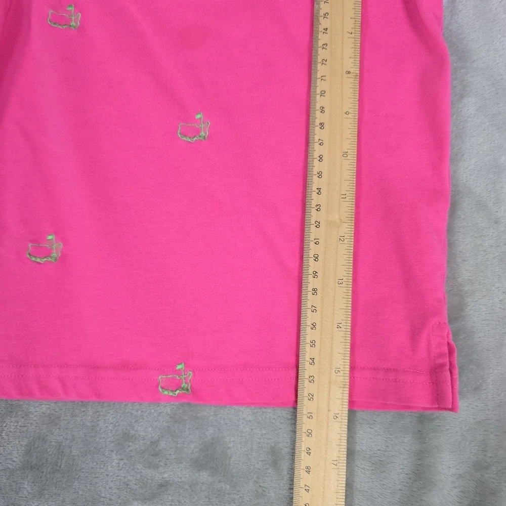 Masters Kids Girls Golf Polo XS (5-7) Pink AOP Logo